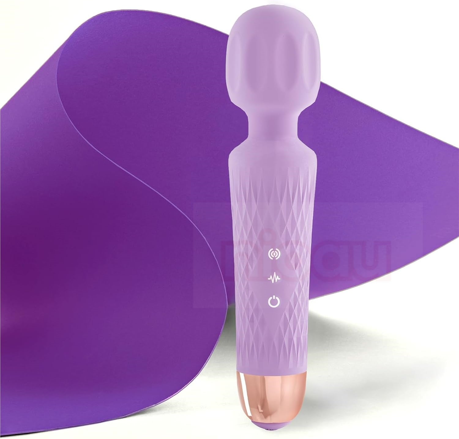 Handheld Cordless Personal Wand Massager – Waterproof, USB Rechargeable, 20 Vibration Patterns, 8 Speeds, Memory Feature, Skin-Soft Silicone for Ultimate Relaxation Tool