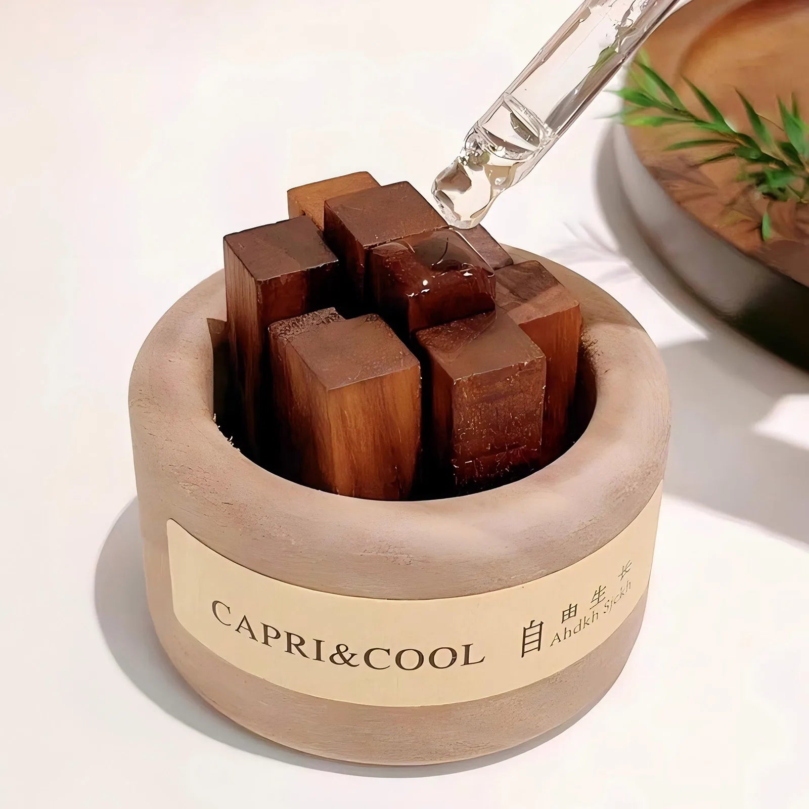 Creative Wood Diffuser Ornament – Mini Log Aroma Decor | Flameless Essential Oil Diffuser for Home Fragrance & Room Decoration