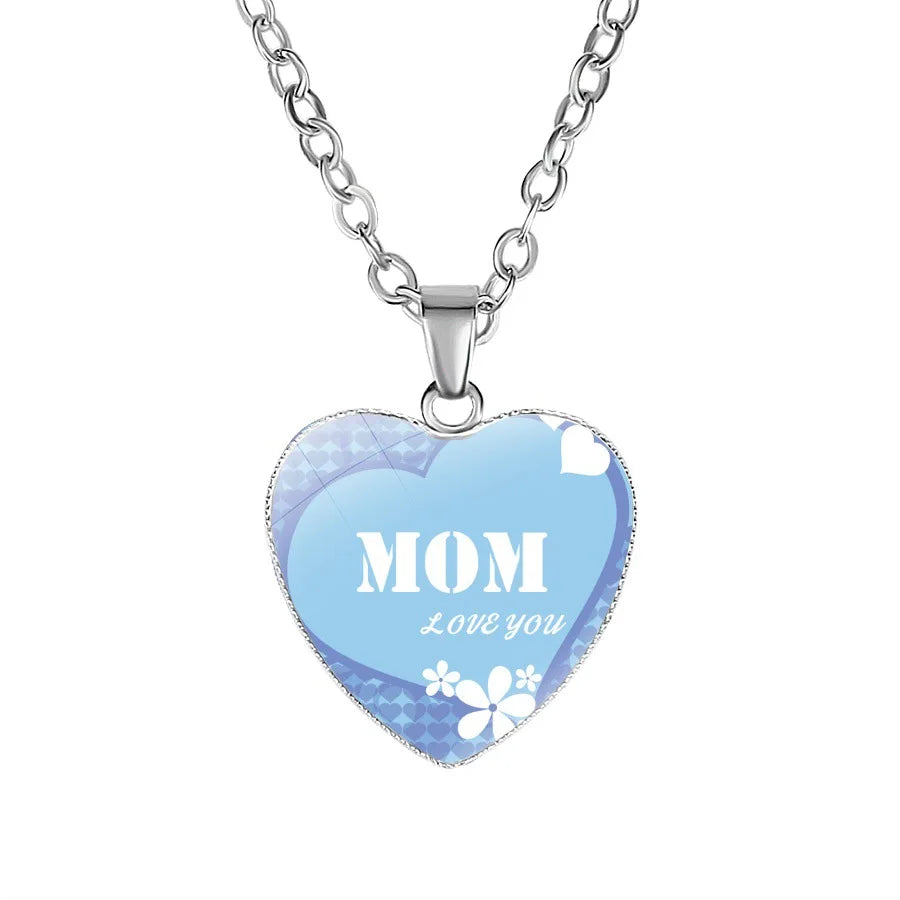 BEST MOM EVER necklaces For Women Mama Letter Heart shape pendant Chains Fashion Mother's Day Jewelry Gift