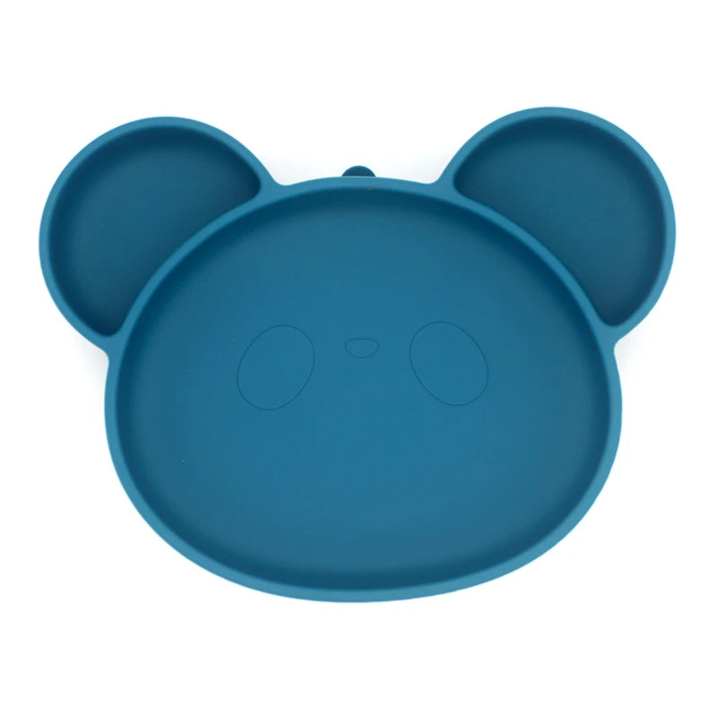 1PC Baby Silicone Dishes Dining Bowls Pumpkin Shape Feeding BPA Free Tableware Cartoon Plates Children Baby Feeding Dinner Bowl