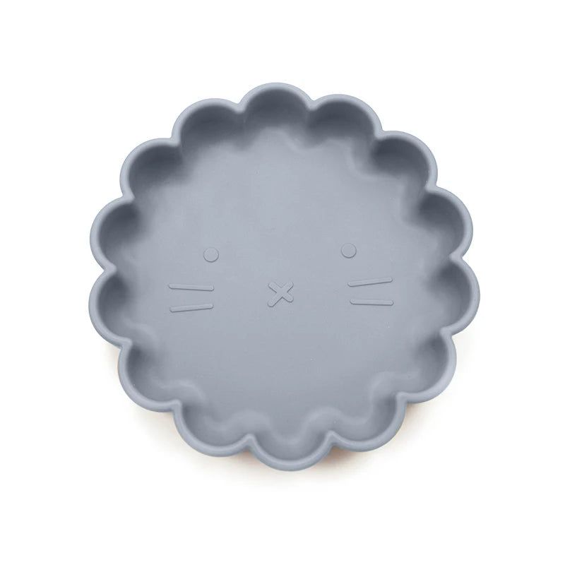 1PC Baby Silicone Dishes Dining Bowls Pumpkin Shape Feeding BPA Free Tableware Cartoon Plates Children Baby Feeding Dinner Bowl