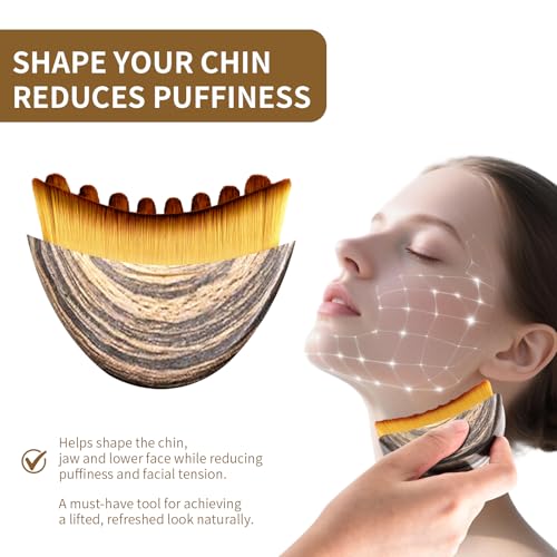 New Lymphatic Contour Face Brush, Lymphatic Drainage Massager for Face,Ergonomically Designed to Fit The Skin Precisely and Relieve Fatigue