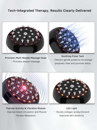 Lymphatic Massager for Body Contouring & Care – Handheld Device for Legs, Arms & Belly with Heat and Vibration, Aims to Improve Appearance of Skin Texture