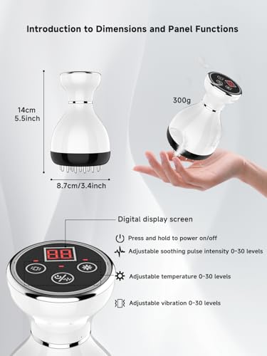 Lymphatic Massager for Body Contouring & Care – Handheld Device for Legs, Arms & Belly with Heat and Vibration, Aims to Improve Appearance of Skin Texture