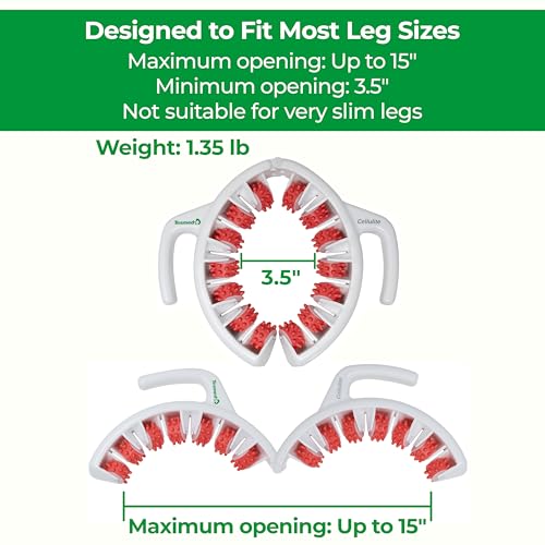 Anti Cellulite Roller & Lymphatic Drainage Massager | Fascia Blaster for Contoured & Smoother Skin | Tool for Sore Arms, Legs, Stomach & Buttocks Multicolor