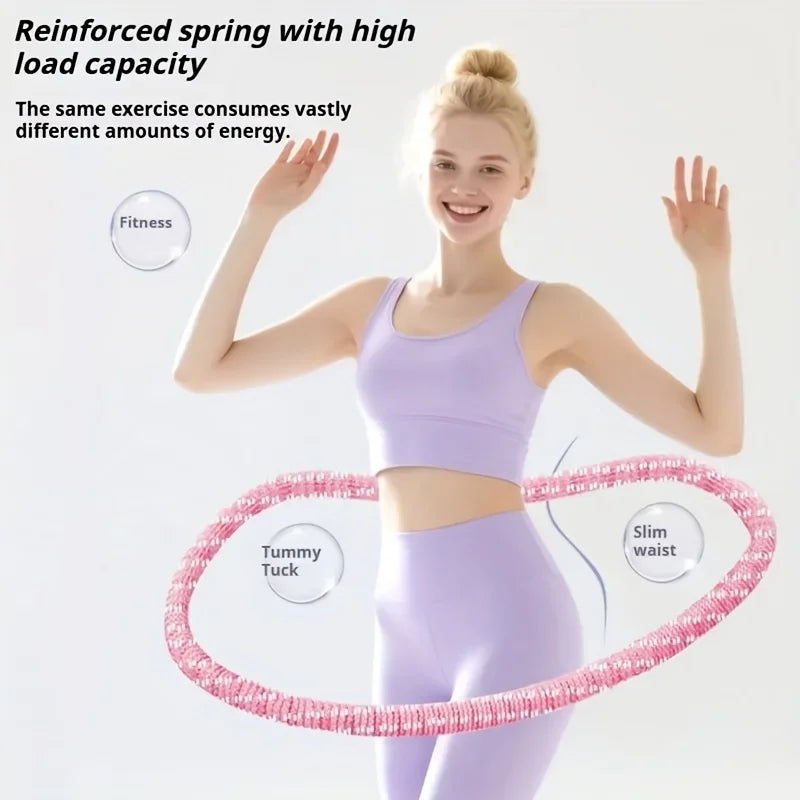 Spring soft silent hula hoop, full coverage without hurting waist, new fitness trend, abdominal sweating, strengthen the abdomen