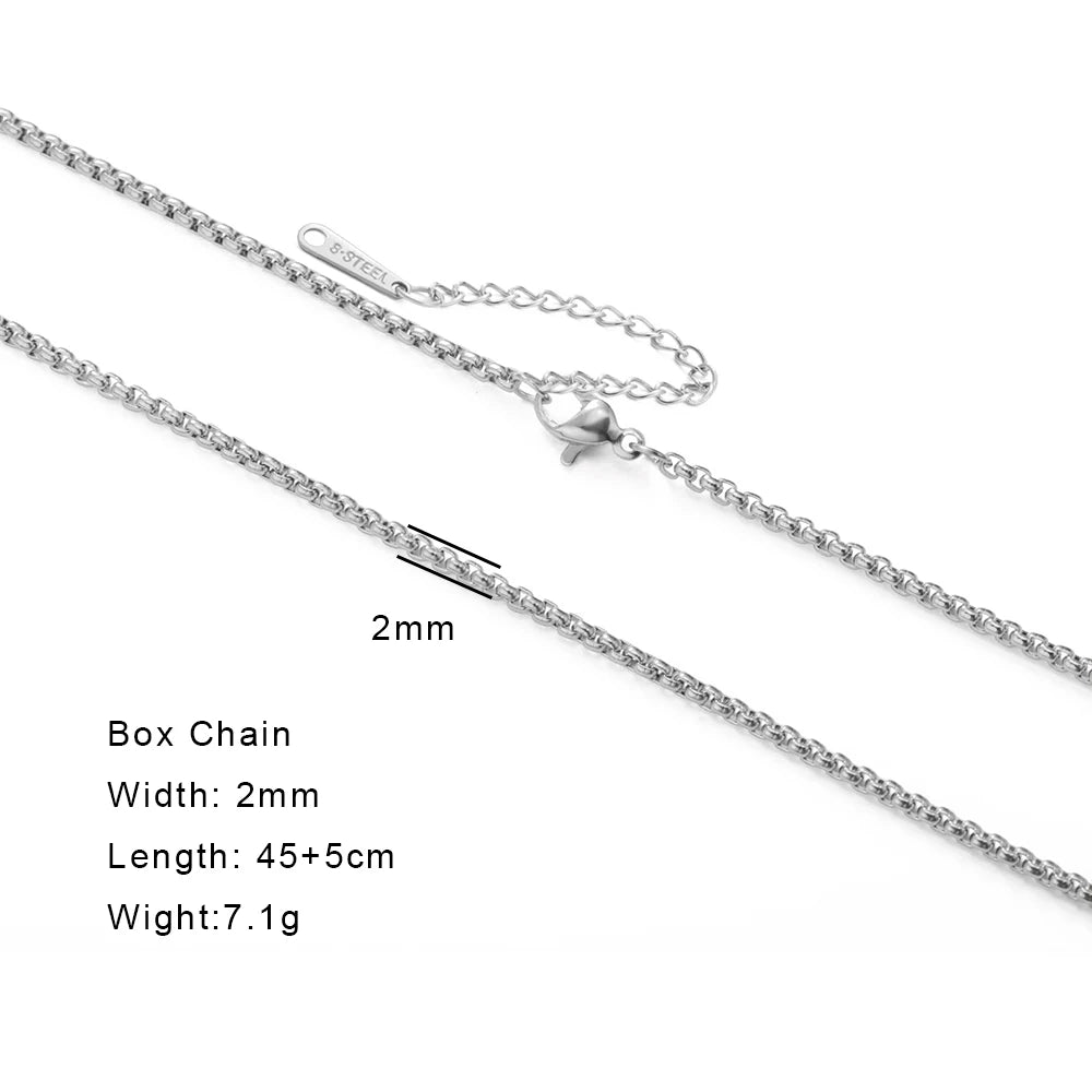 Skyrim Stainless Steel Gold Color Chain Necklace Women Minimalist Cuban Paperclip Twisted Snake Chain Fashion Jewelry Wholesale