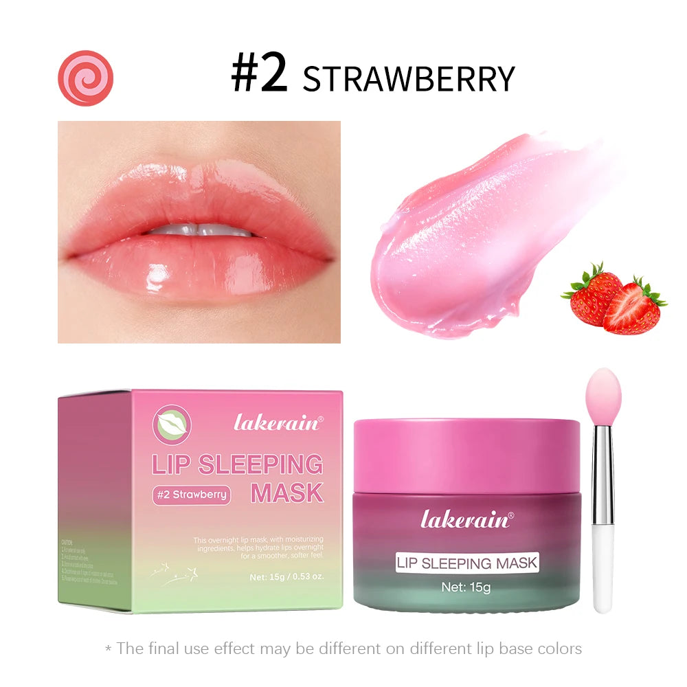 Moisturizing Blueberry Lip Mask Dual-Color Lip Sleeping Mask for Reduce Fine Lines Nourish Exfoliation Lips Skin Care