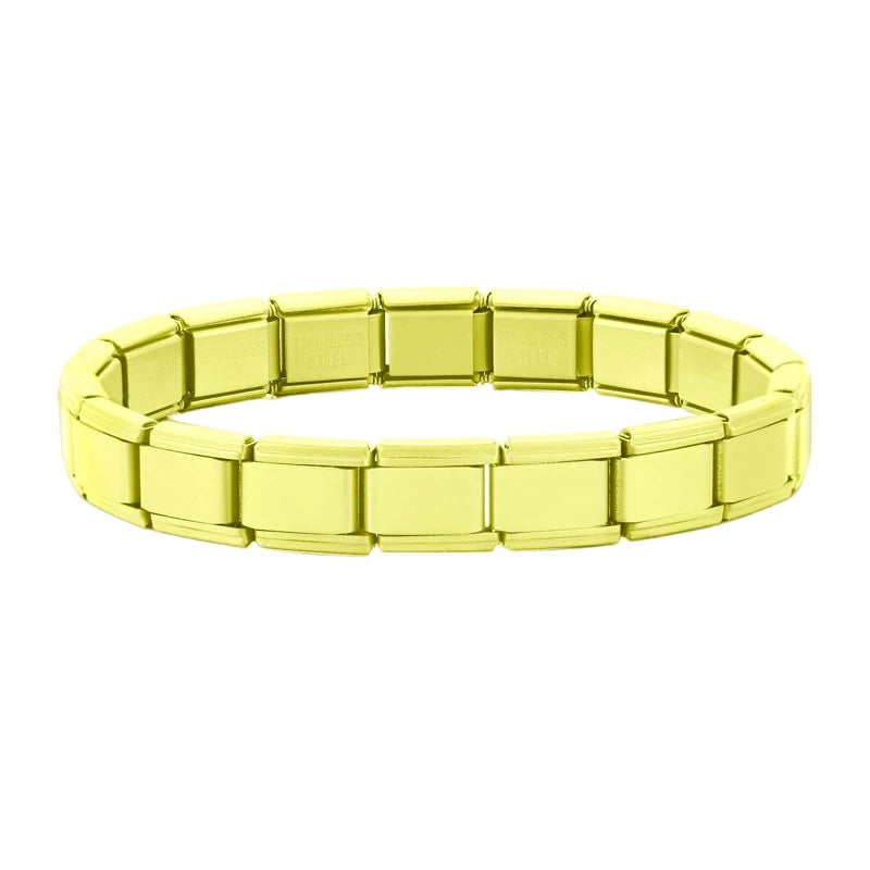 Italian Charm Bracelets DIY Basic Chain Stainless Steel Bangle Versatile Assembled Modules Ideal Gift 9mm Universal Dropshipping