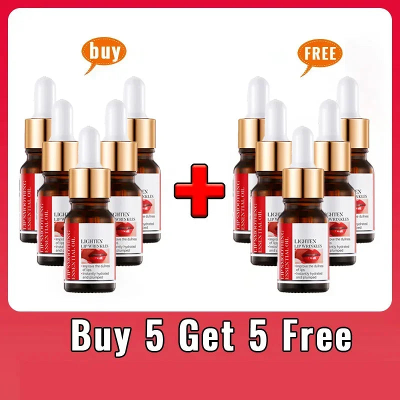 Lip Booster Plumping Serum Oil Hyaluronic Acid Moisturising Sexy Plumping Enhancer Stimulant Free Brightening Lightening Lines