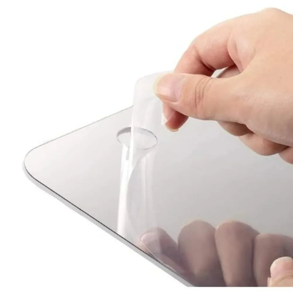 Bathroom Anti Fog Mirror Fogless Acrylic Shower Mirror with Wall Hook Portable Vanity Mirror for Men Shaving Women Makeup Travel