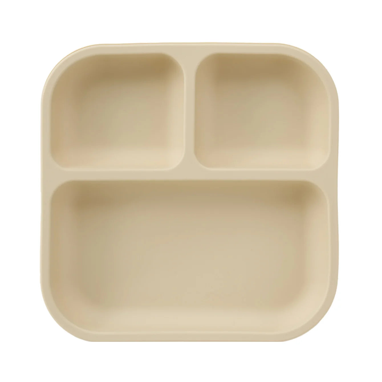 Color Kids 1PC Silicone Divided Plate for Babies BPA Free Feeding Bowl With Sucker Dishes Children's Tableware Christmas Gift