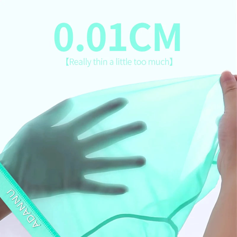 1/2/3 PCS Men's Ice Silk Boxers Transparent 0.01 Ultra-thin Fabric See Through Seamless Underwear antibacterial Boxer Shorts