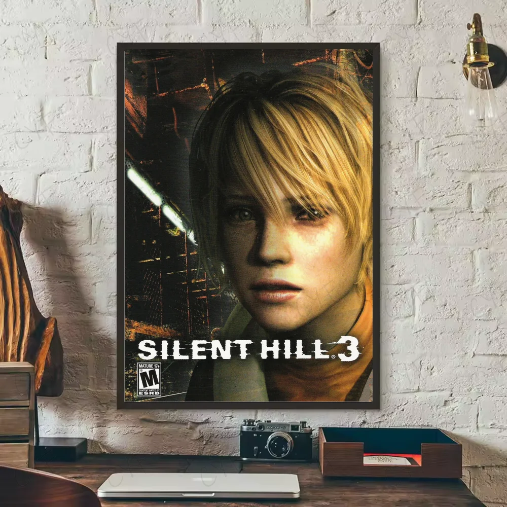 Hot Classic Silent Hill 3 Game anime Poster HD art sticky wall waterproof home living room bedroom bar aesthetic decoration