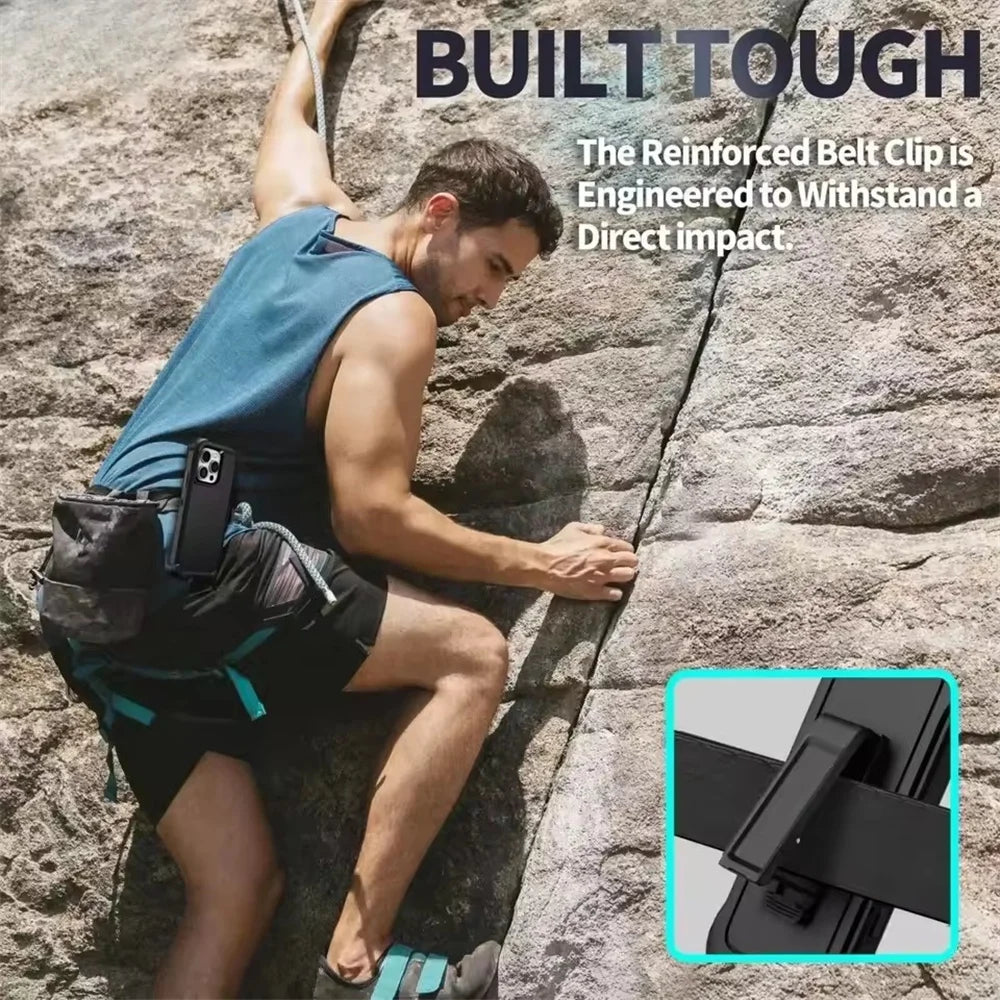 3in1 Defend Phone Case For iPhone 16 17 16E 15 14 Plus 13 12 11 Pro Max Mini Original Heavy Duty Shockproof Hybrid Armor Cover