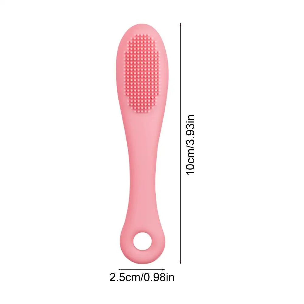 Cat Chin Brush Soft Silicone Grooming Chin Scrubber Non-Slip Multifunctional Finger Pet Supplies Cleaning Brush for Cats & Dogs