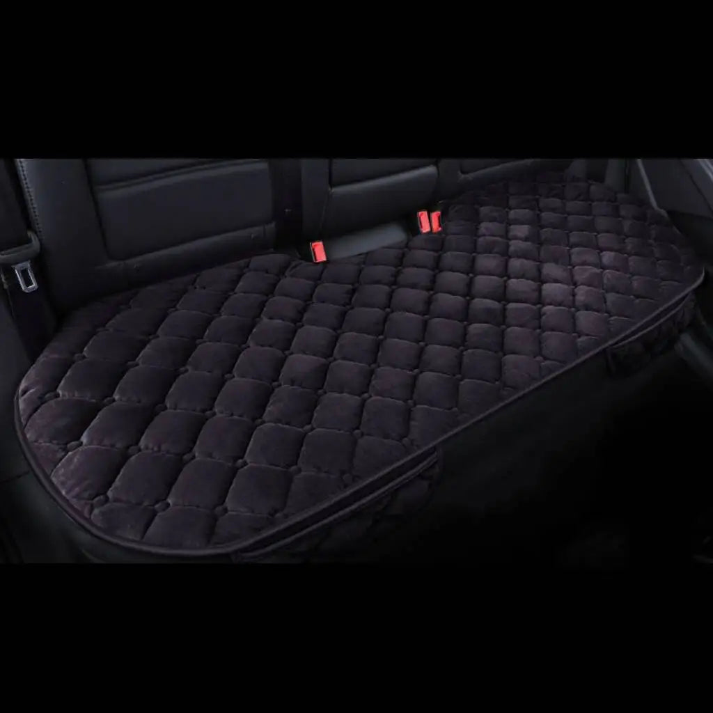 Car Seat Cover Protector Universal Winter Warm Auto Seat Cushion Rear Seat Cushion Protection Covers Back Cushion Three Piece