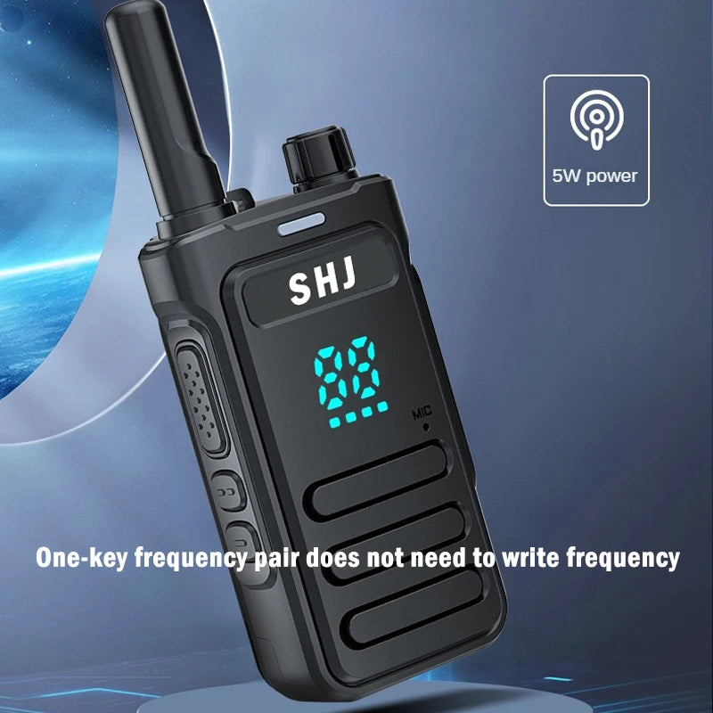 SHJ FRS Walkie Talkies H28Y Long Range Walkie Talkie for Adults with Earpiece Mic Rechargeable 2-Way Radios Handheld Two-Way Rad