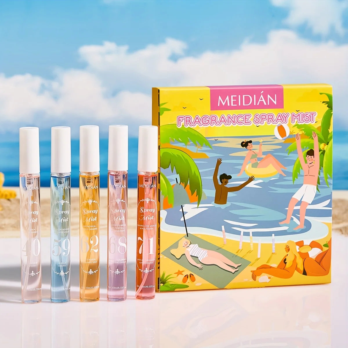 Brazilian Number Fragrance Spray Mist Set, Body Hair Perfume, Fresh and Delicate Long-Lasting Scent,Perfect Gift for Friends