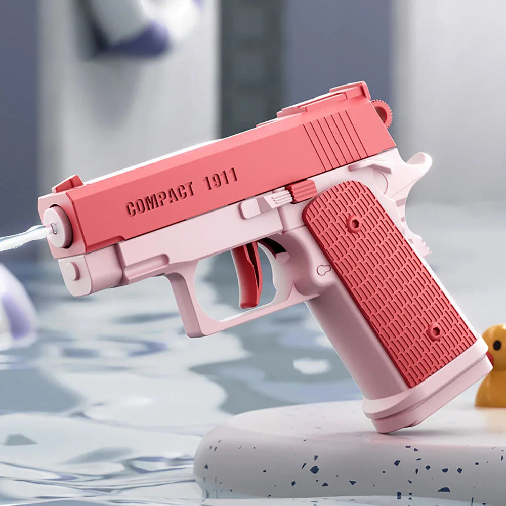 Children Summer M1911 Water Gun non Electric Pistol High-pressure Full Automatic Shooting Water Beach Toy Gun For Kids Boys Girl