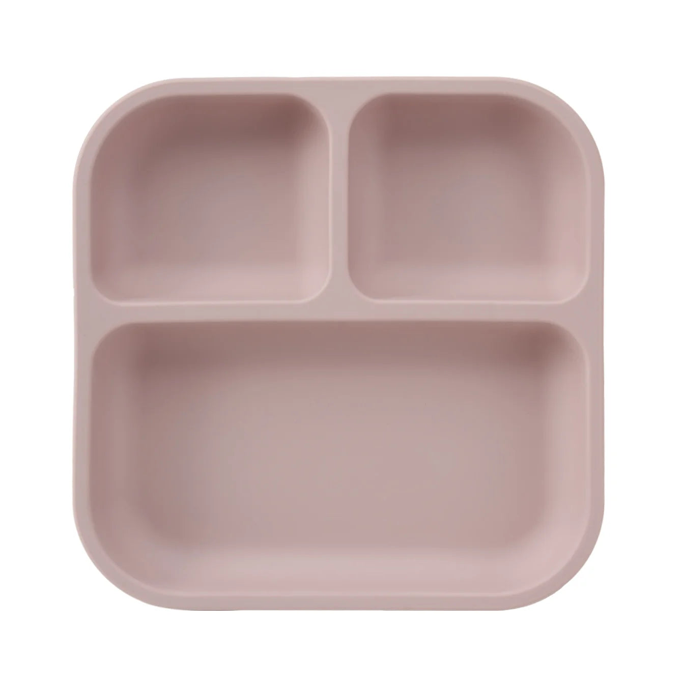 Color Kids 1PC Silicone Divided Plate for Babies BPA Free Feeding Bowl With Sucker Dishes Children's Tableware Christmas Gift