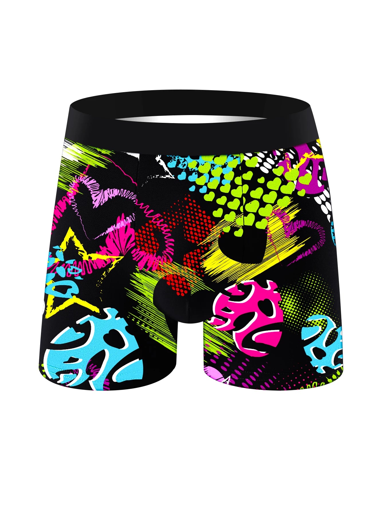 10Pcs Men'S Underwear Soft Comfortable Loose Skin-Friendly Men'S Long Boxers Briefs Trendy Colorful Fashionable Men'S Pants