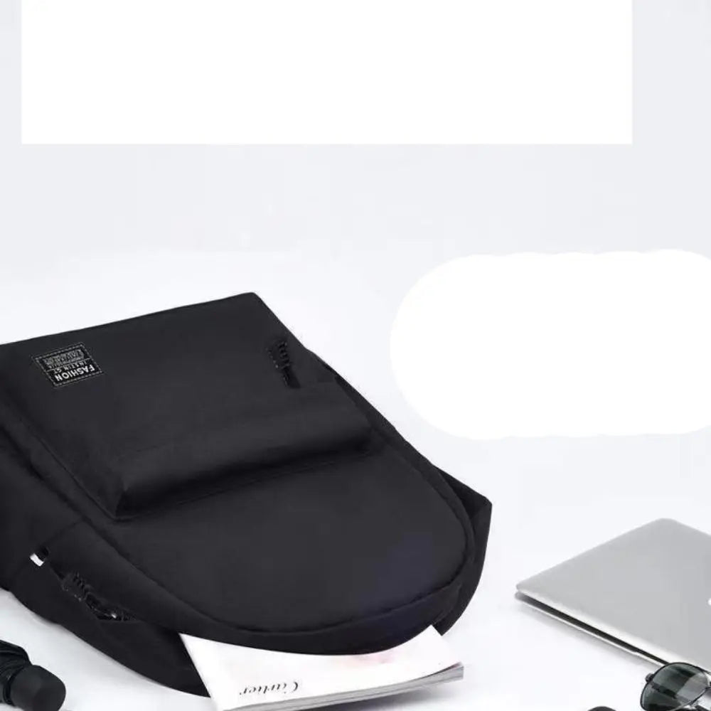 Trendy Men's Minimalist Backpack Versatile Backpack Large Capacity Student Backpack Computer Travel Bag Washable  Backpack