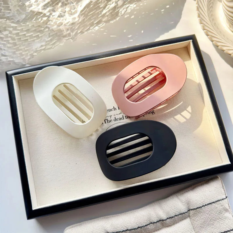 Flat Hair Clips For Women French Korean Style Hair Claws Accessories Trendy Hair Pin Clip Leopard Hair Clip Top Simple Headpiece