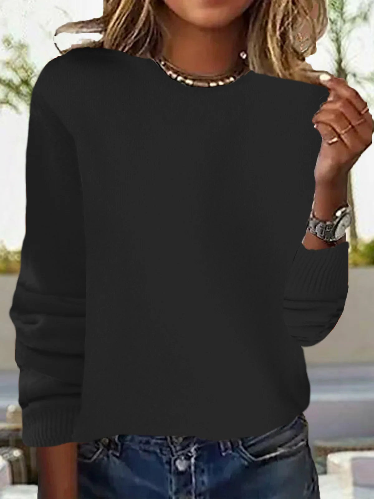 Thin Sweater Women Clothing Streetwear Pullovers Knitwear Fashion Clothes Autumn Elegant Spring Casual Solid Harajuku Shirt