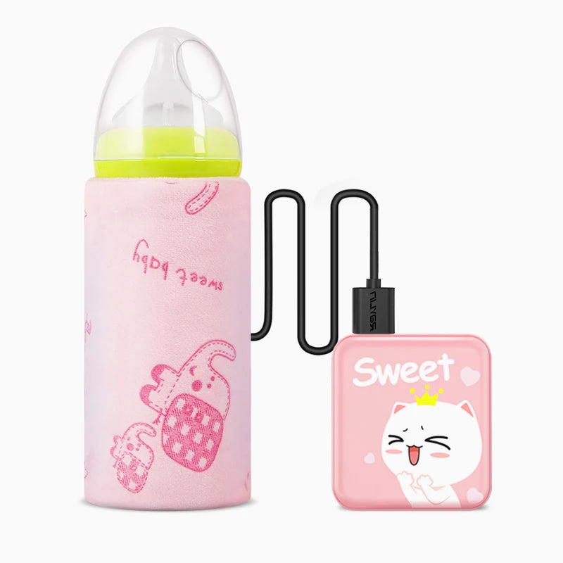 Universal Baby Bottle Warmer Water Formula Milk Warmer Baby Bag USB Nursing Bottle Heater Portable Thermal Bag for Travel
