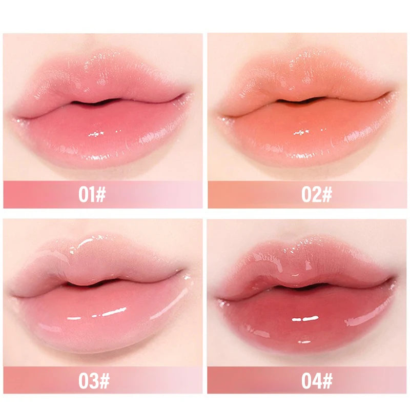Temperature Changing Lip Balm Strawberry Flavor Jelly Lipstick Natural Moisturizing Lip Care Hydrating Lip Stick for Daily Use