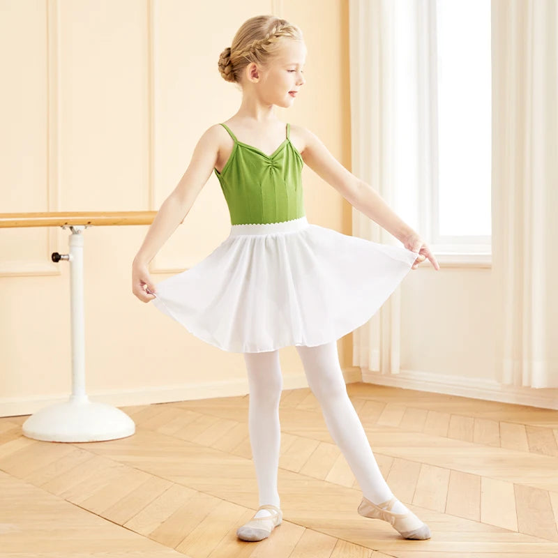 Ballet Skirt for Girls Chiffon Ballet Skirt Women Sheer Dance Skirt Elastic Waist Skirt Kid Pull on Skirt Adult Mini Dance Skirt