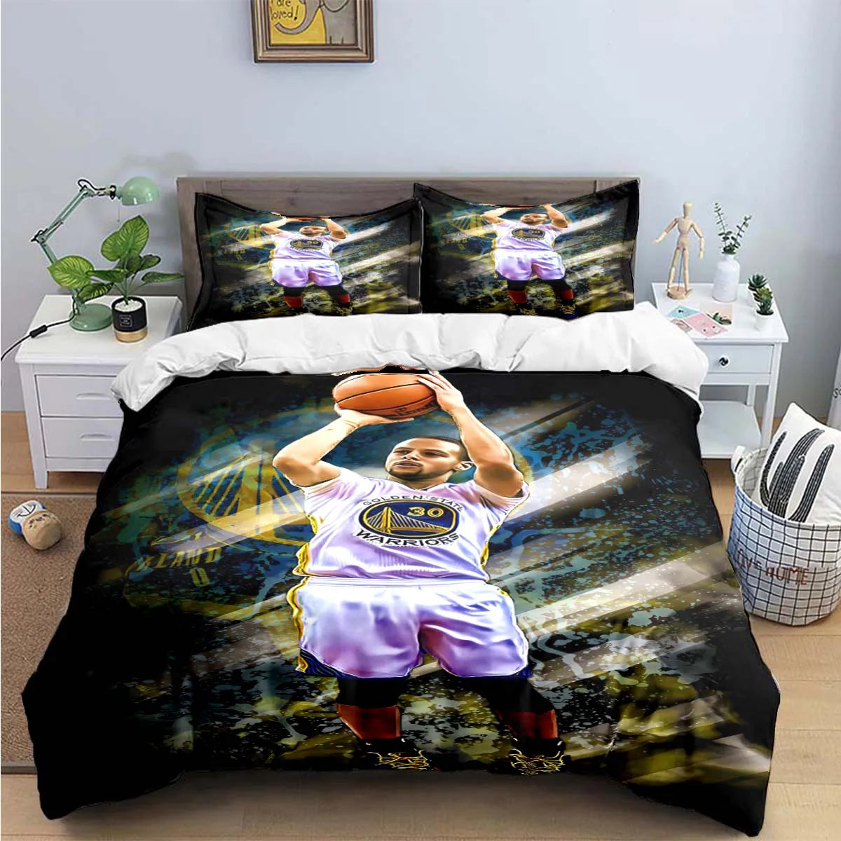 Fashion Basketball Star S-Stephen C-Curry  Print Bedding Sets Bed Supplies Set Duvet Cover Bed Comforter Set Bedding Set Gift