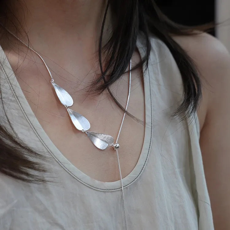 925 Sterling Silver Necklace Heart Pendant Love Adjustable Choker Elegant for Women Girl Jewelry Gift Dropshipping Wholesale