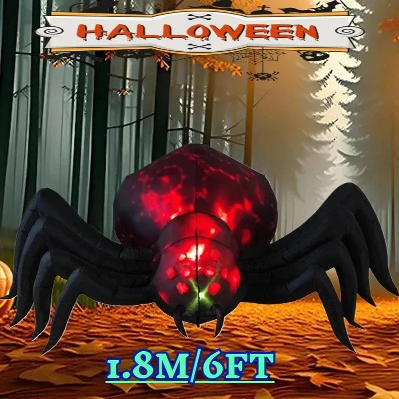 6FT Outdoor Holiday Decorations Inflatable Model Halloween Shadowstalker Garden Party Built-in LED Lights Up Ghost for Yard Lawn