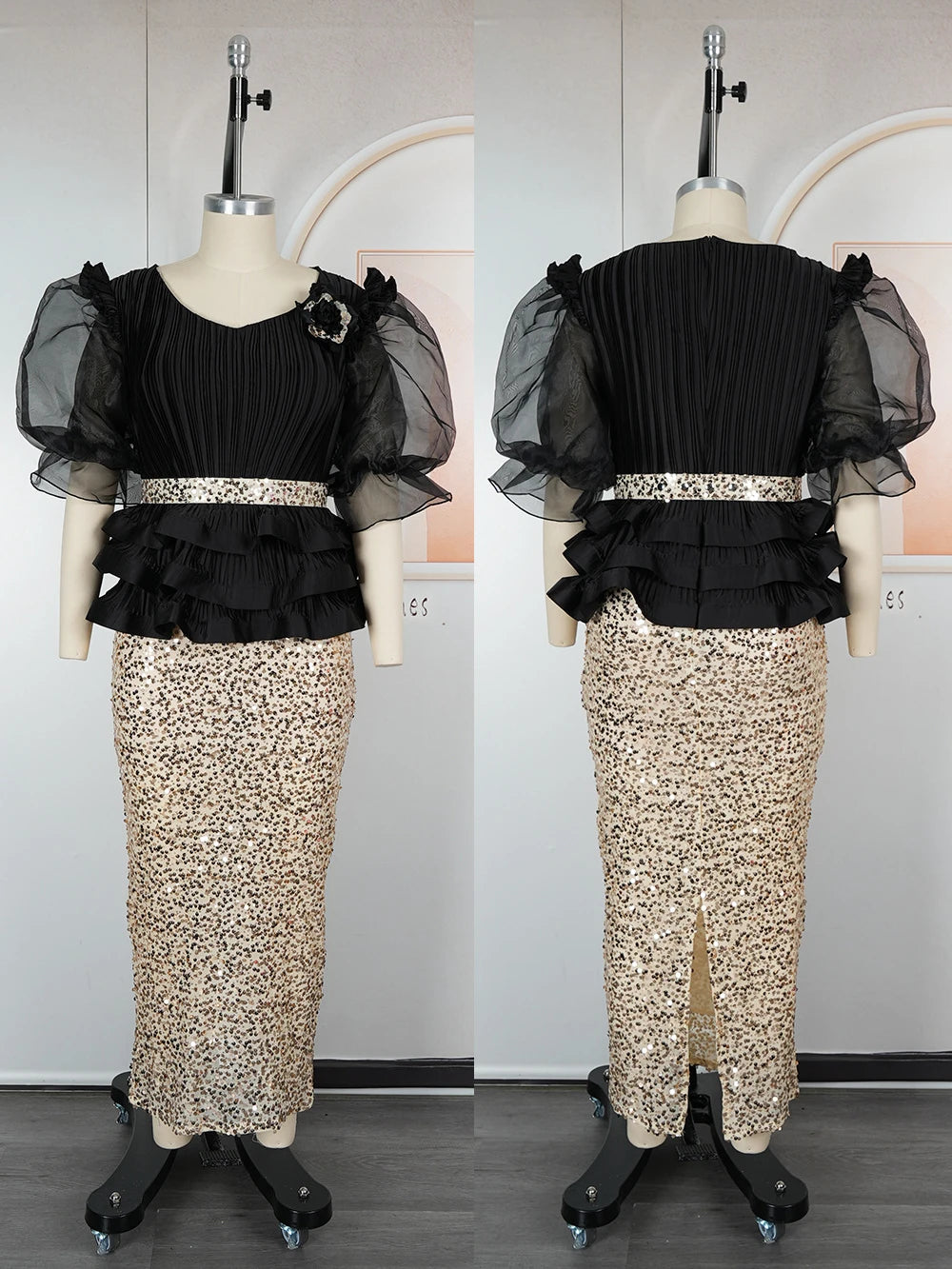 2025 Summer Party Evening Dresses Elegant Ladies Luxury Bodycon Maxi Robe Puff Sleeve Dress Africa Clothes Wedding Prom Gowns