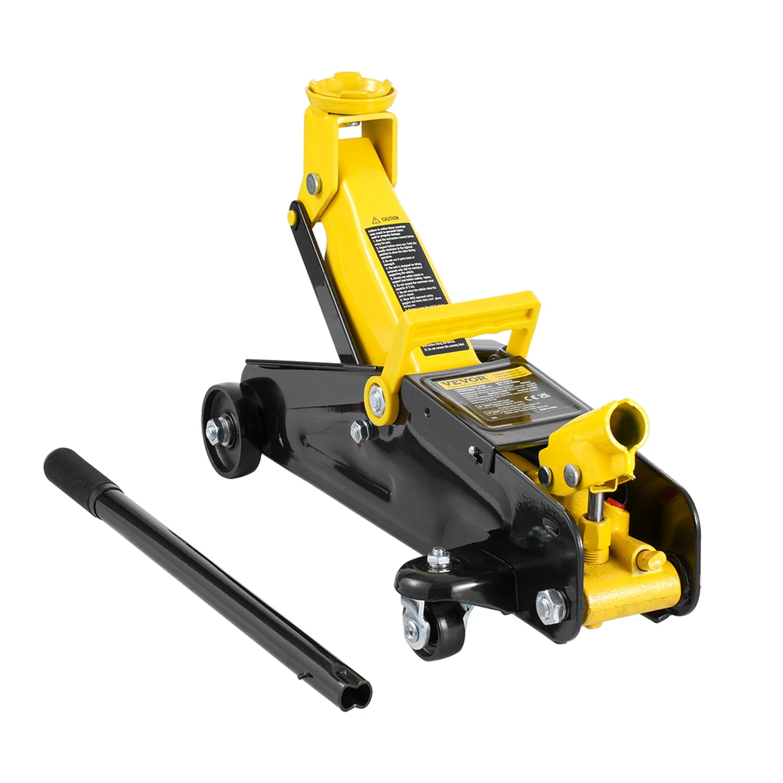 SucceBuy Low Profile Floor Jack 2 Ton Heavy Duty Iron Hydraulic Racing Floor Jack Hydraulic Jack Single Piston Quick Lift Pump