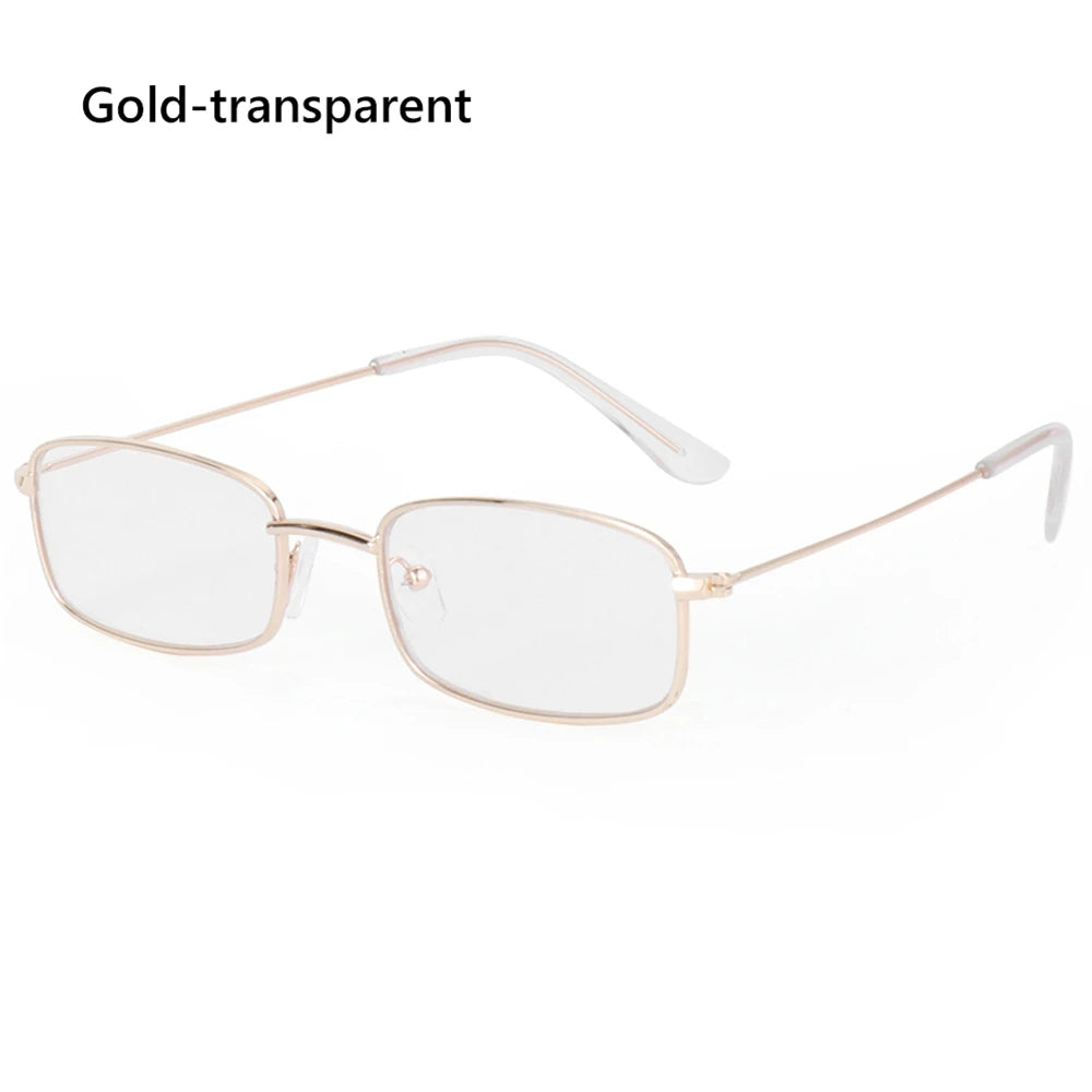 Trendy Rimless Sunglasses for Women Men Rectangle Fashion Shades Small Square UV400 Sun Glasses For Female Male Traveling Oculos