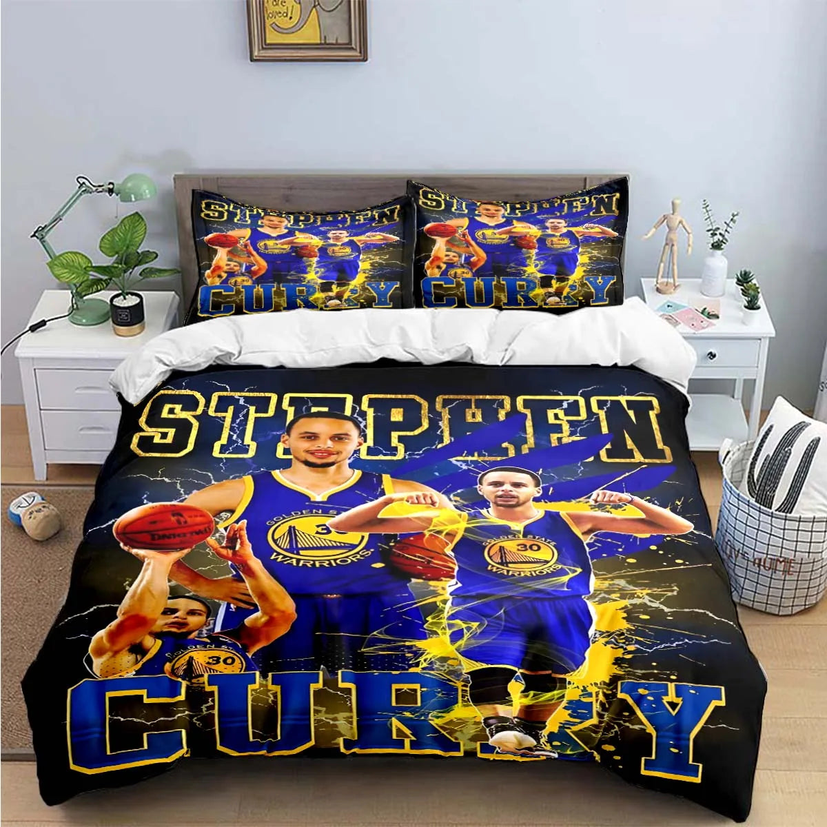 Fashion Basketball Star S-Stephen C-Curry  Print Bedding Sets Bed Supplies Set Duvet Cover Bed Comforter Set Bedding Set Gift