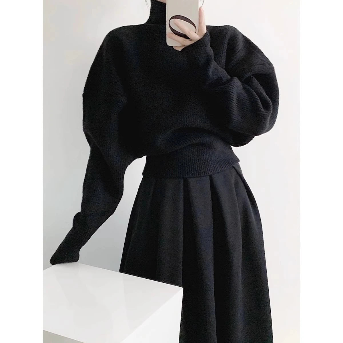 Autumn Winter Woman Korean Fashion Cute Pullover Sweet 2000s Sweater Elegant Oversize Knitwears Designer Aesthetic Chic Coquette