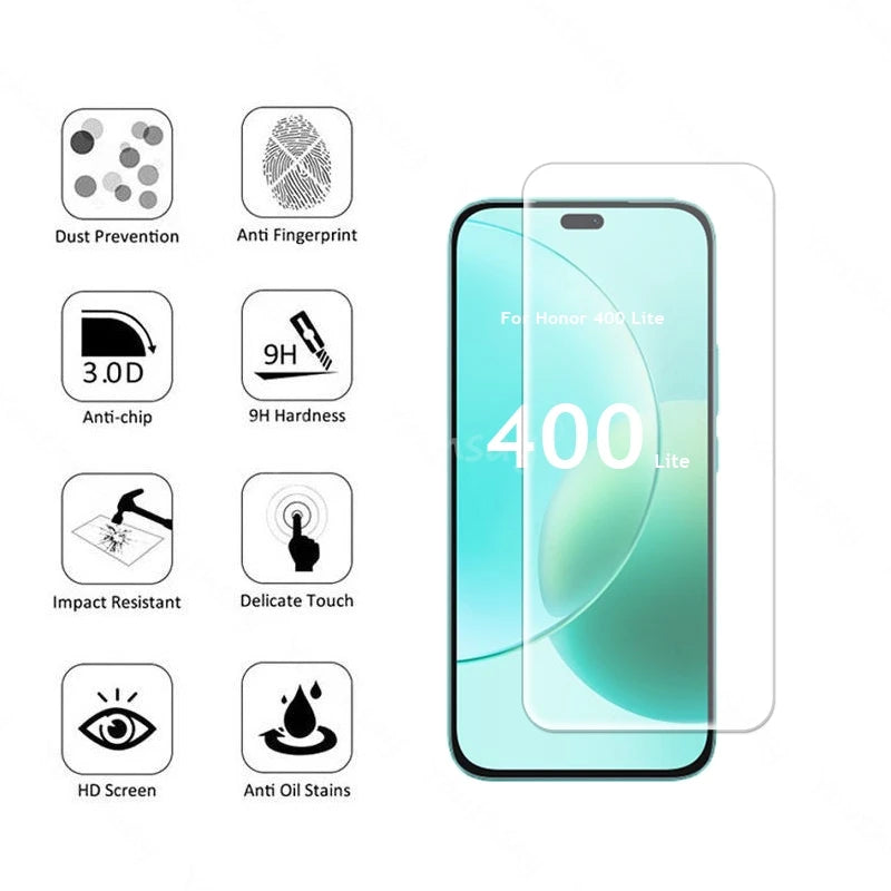 For Honor 400 Lite Glass Honor 400 Lite Tempered Glass HD Screen Protector Film Honor 400 Lite Glass Tempered Film Anti-Scratch