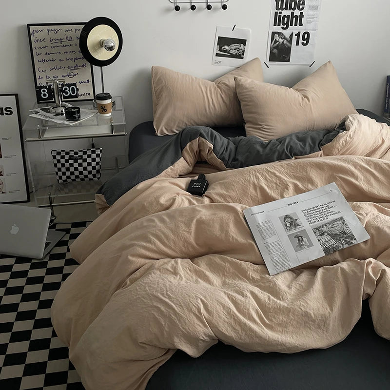 Bedding Comforter sets Duvet Cover bedsheets set with pillowcase Bedding Linens Set for Queen/King Bed edredones de cama