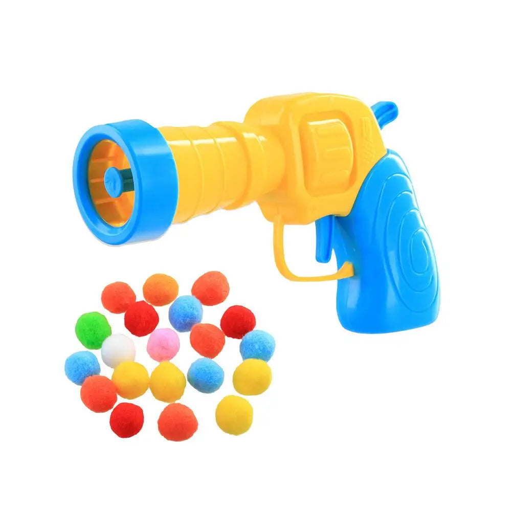 Cat Interactive Toys Plush Ball Shooting Gun Cat Creative Toys Stretch Plush Ball Toys Cats Self Play Games Pet Supplies