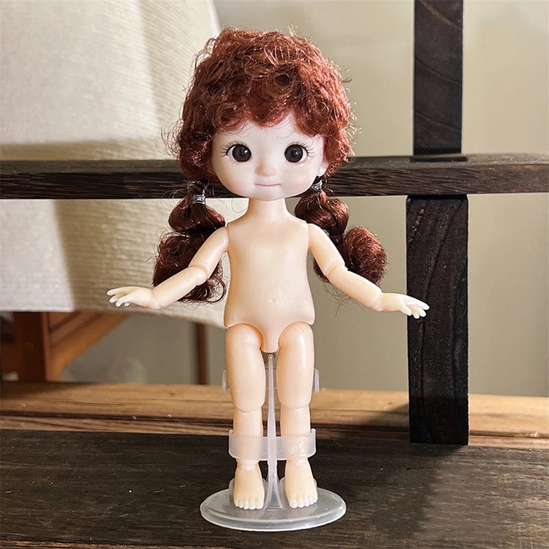 1 PCS 16cm Doll With Different Expressions, Cute 1/8 BJD Doll, 13 Joint Movable Doll Girl Toy