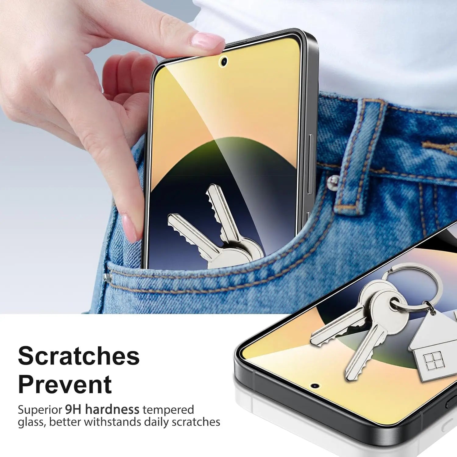 2/4Pcs 9H Screen Protector For Redmi Note 14 5G HD Tempered Glass