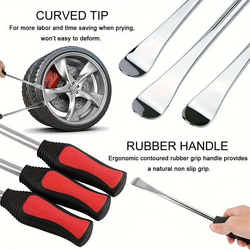 29Pcs Tire Changing Lever Tools Motorcycle Tyre Repair Auto Spoon Tire Kit Bike Tire Levers Spoon Rim Protector Tire Repair Tool