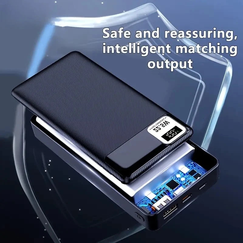 20000mAh Power Bank 22.5W Super Fast Charging Battery High Capacity Digital Display Power Bank For iPhone Samsung Huawei Xiaomi