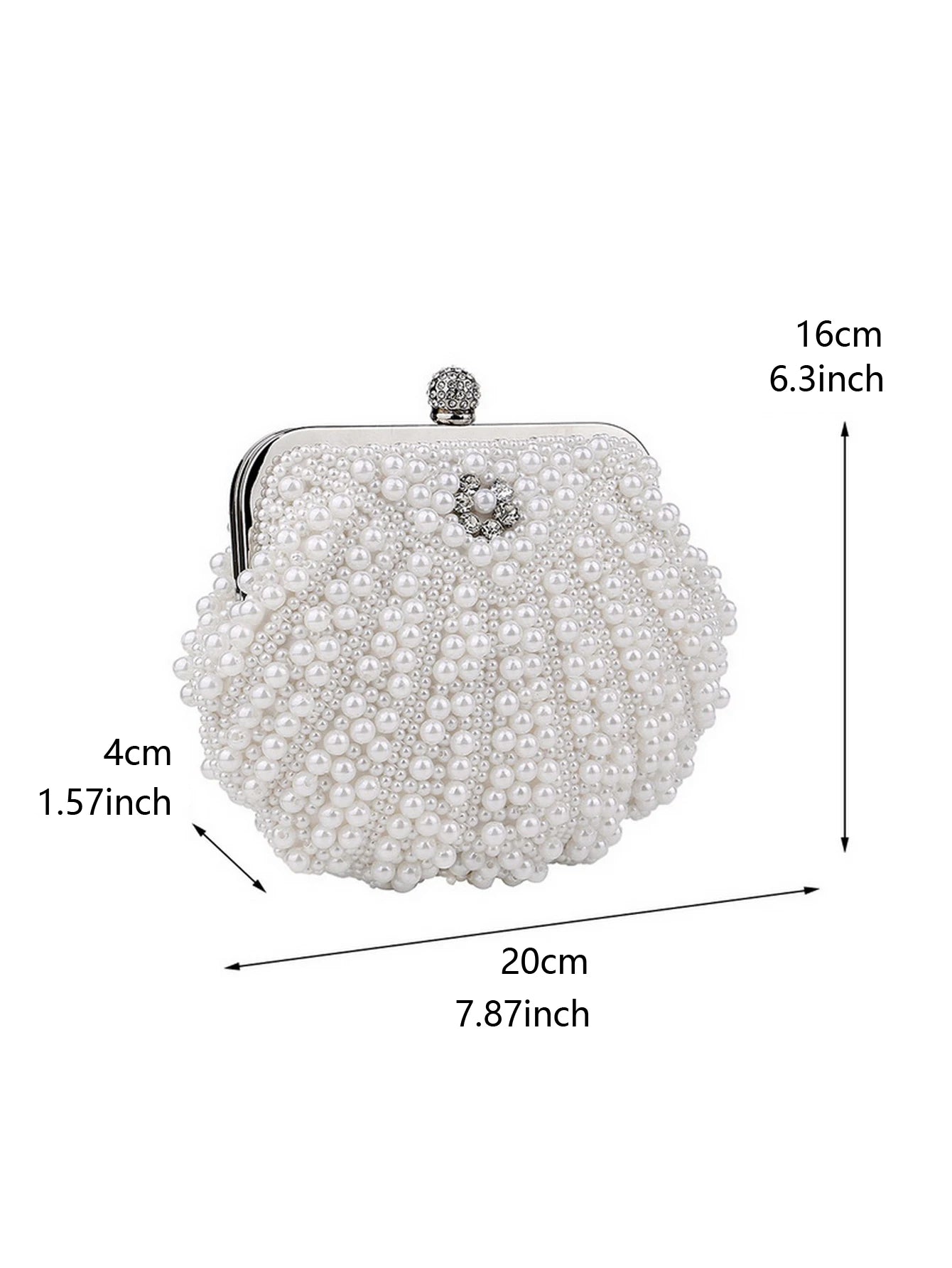 Pearl Clutch Bags Women Purse Ladies white Hand Bags Evening Bags for Party Wedding black Shoulder Bag Bolsa Feminina