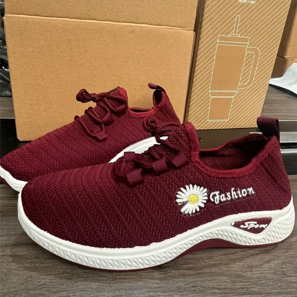 Women Sneakers Autumn New Trendy Mesh Casual Sports Running Shoes Wholesale Comfortable Lightweight Breathable Fashion Sneakers