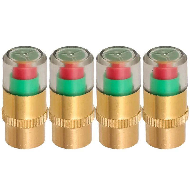 Tyre Pressure Indicator Valve Cap Car Motorcycle Tire Pressure Monitor Tools Tire Valve Caps Inspection Accessories